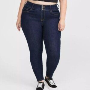 TORRID Plus Size Jegging Crop Blue Jeans Denim NWT Sz 24